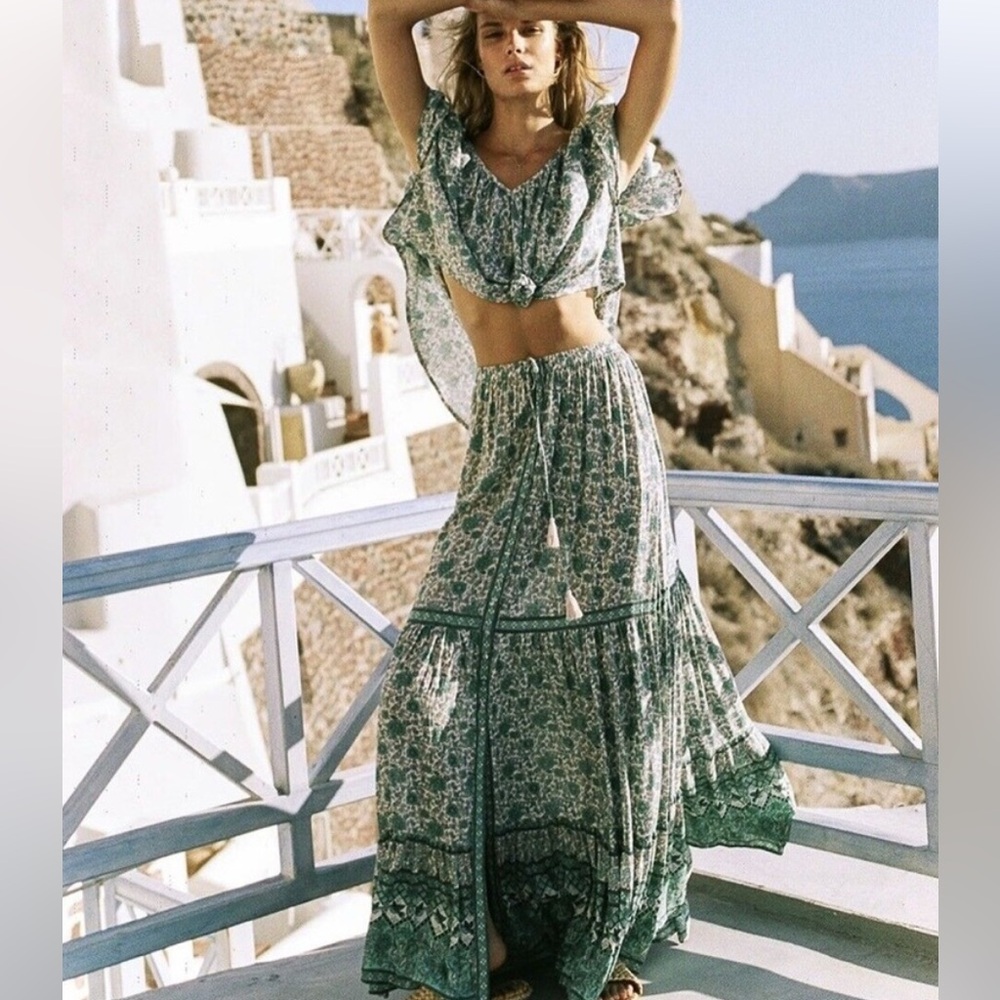 Spell & the Gypsy Collective Kombi Skirt in Sage - Size XS